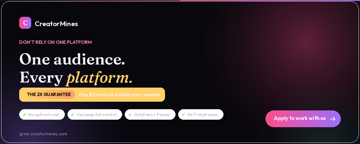 CreatorMines — one audience, every platform